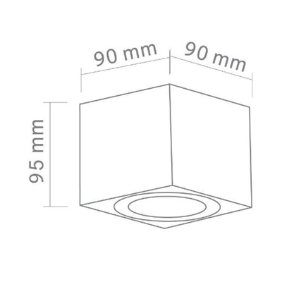 Lago Bianco White ceiling lamp