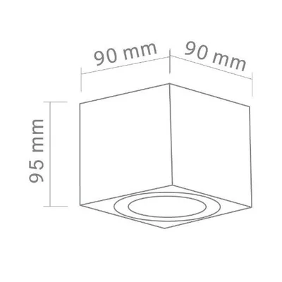 Lago Bianco White ceiling lamp