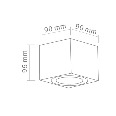 Lago Nero Ceiling lamp black