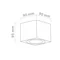 Lago Nero Ceiling lamp black