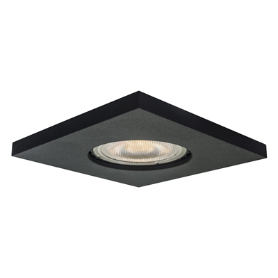 LAGOS Lampe encastrable carrée IP65 noir