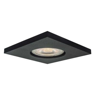 LAGOS Square recessed lamp IP65 black