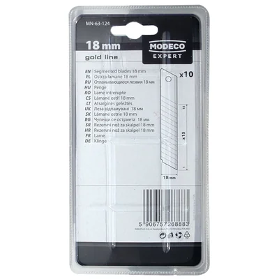 Lames cassées 18mm 13 segments, 10 pcs.