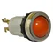 Lamp D22MS 24V-230V metal yellow