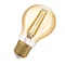 Lamp VINTAGE 1906 CL A Filament clear glass GOLD 63 non-dim 7.5W 825 E27