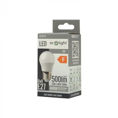 ЛАМПА ДЛЯ ГОЛЬФУ E27 5W 4000K 450lm