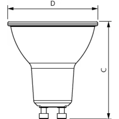 Лампа LED Corepro LEDspot 550lm GU10 4000K