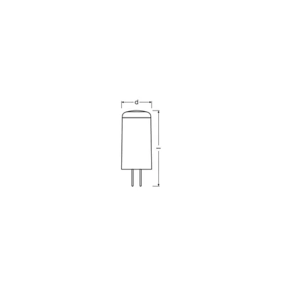 Lampa LED PIN 12 V 2.6W 827 Clear G4