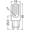 Lampa LED PIN40 CL 4,2W/827 230V G9