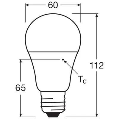 Lampa LED SUPERIOR CLASS CLASSIC A 60 FR non-dim 8.8W/827 E27 LEDVANCE