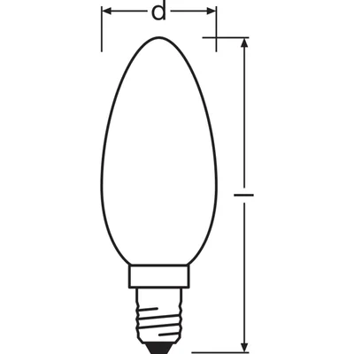 Lampa LED Superior Class CLASSIC B GLFR 40 DIM 4.2W/927 E14 LEDVANCE