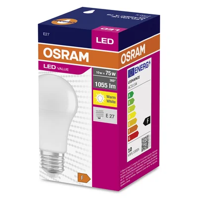 Лампа LEDVANCE LED VALUE CLASSIC A75 11.5W (75W) 1055lm E27 2700K