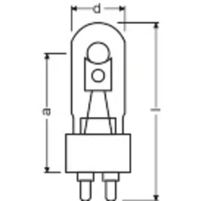 Лампа металогалогенна HQI T WDL UVS 75W G12