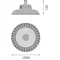 Lampa przemysłowa LED High Bay E 200/150/100W 30000/22500/15000lm 4000K z regulacją mocy