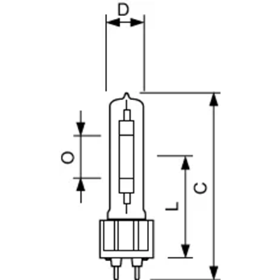 Lampa sodowa 100W, 4900lm, GX12-1