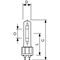 Lampa sodowa 100W, 4900lm, GX12-1