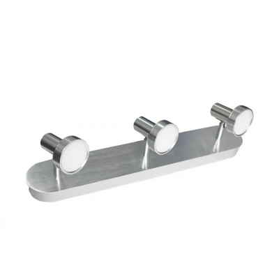 Lampa sufitowa listwa potrójna aluminium szczotkowane