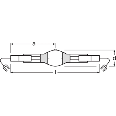 Lampa wyładowcza HQI TS 1000/NDL/S 1000 W przewód