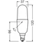 Lampada a LED PCR Classic Stick 9.5W 840 Satinata E14