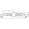 Lampada a scarica HQI TS 1000/NDL/S 1000 W, cavo