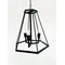 Lampada a sospensione GEOMETRIC 3 E27 IP20, nera