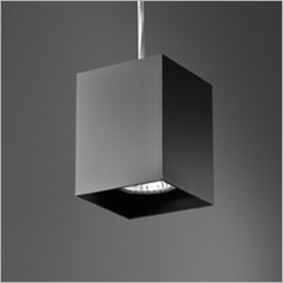 Lampada a sospensione Qupet Fine, alluminio opaco