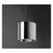 Lampada a sospensione Tuba 111 overhang, cromo, cavo rosso