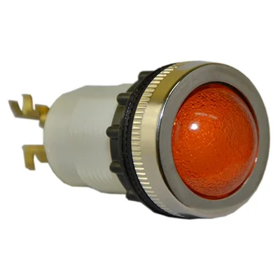 Lampada D22MS 24V-230V, metallo, gialla