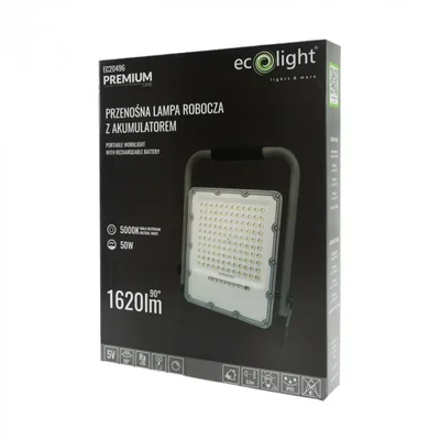 Lampada da lavoro a LED con batteria, 50W, 5000K