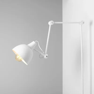 Lampada da parete AIDA E27 IP20 bianca