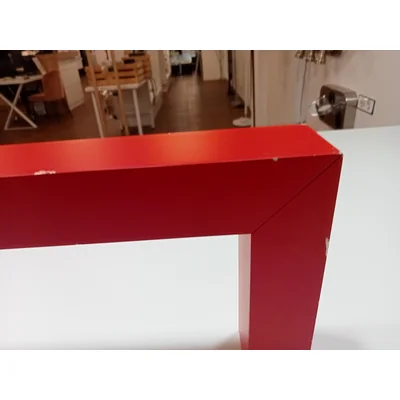 Lampada da parete Baset Display, rosso opaco