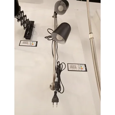 Lampada da parete Conrad nera