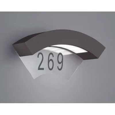 Lampada da parete espositiva per esterni Mosca antracite