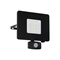 Lampada da parete FAEDO 3 LED 30W con sensore di movimento, nera