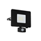 Lampada da parete FAEDO 3 LED 30W con sensore di movimento, nera
