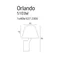 Lampada da parete Orlando nichel bianco