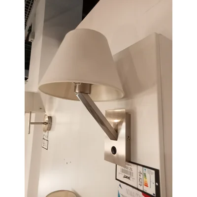 Lampada da parete Orlando nichel bianco