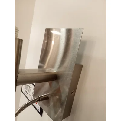 Lampada da parete Pasteri, nichel satinato
