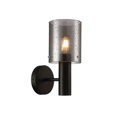 Lampada da parete SARDO E27 IP20 nero
