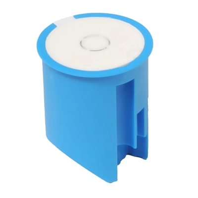 Lampada da parete scatola da incasso con coperchio Z32 fi32mm blu