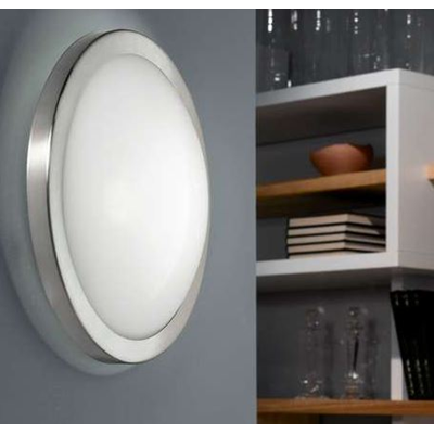 Lampada da soffitto Arezzo, nichel satinato