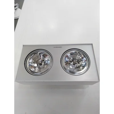 Lampada da soffitto con display Bloq bianca