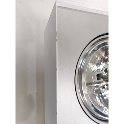 Lampada da soffitto con display Bloq bianca