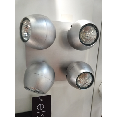 Lampada da soffitto con display Planet in alluminio