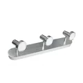 Lampada da soffitto con tripla striscia, in alluminio spazzolato