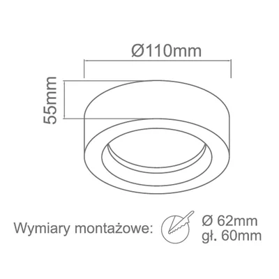 Lampada da soffitto Mini Orto IP44 Cromo