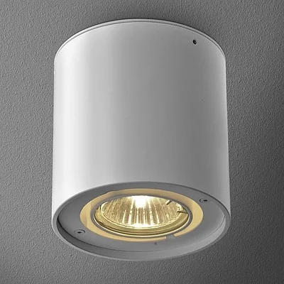 Lampada da soffitto Tuba 50 On ecrù lucido