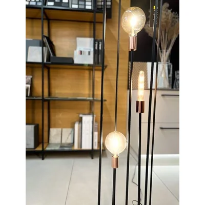 Lampada da terra ARTHUR E27 IP20 nera