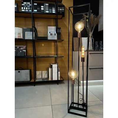 Lampada da terra ARTHUR E27 IP20 nera