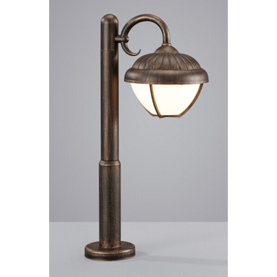 Lampada da terra da esposizione per esterni Verdon, 50 cm, ruggine